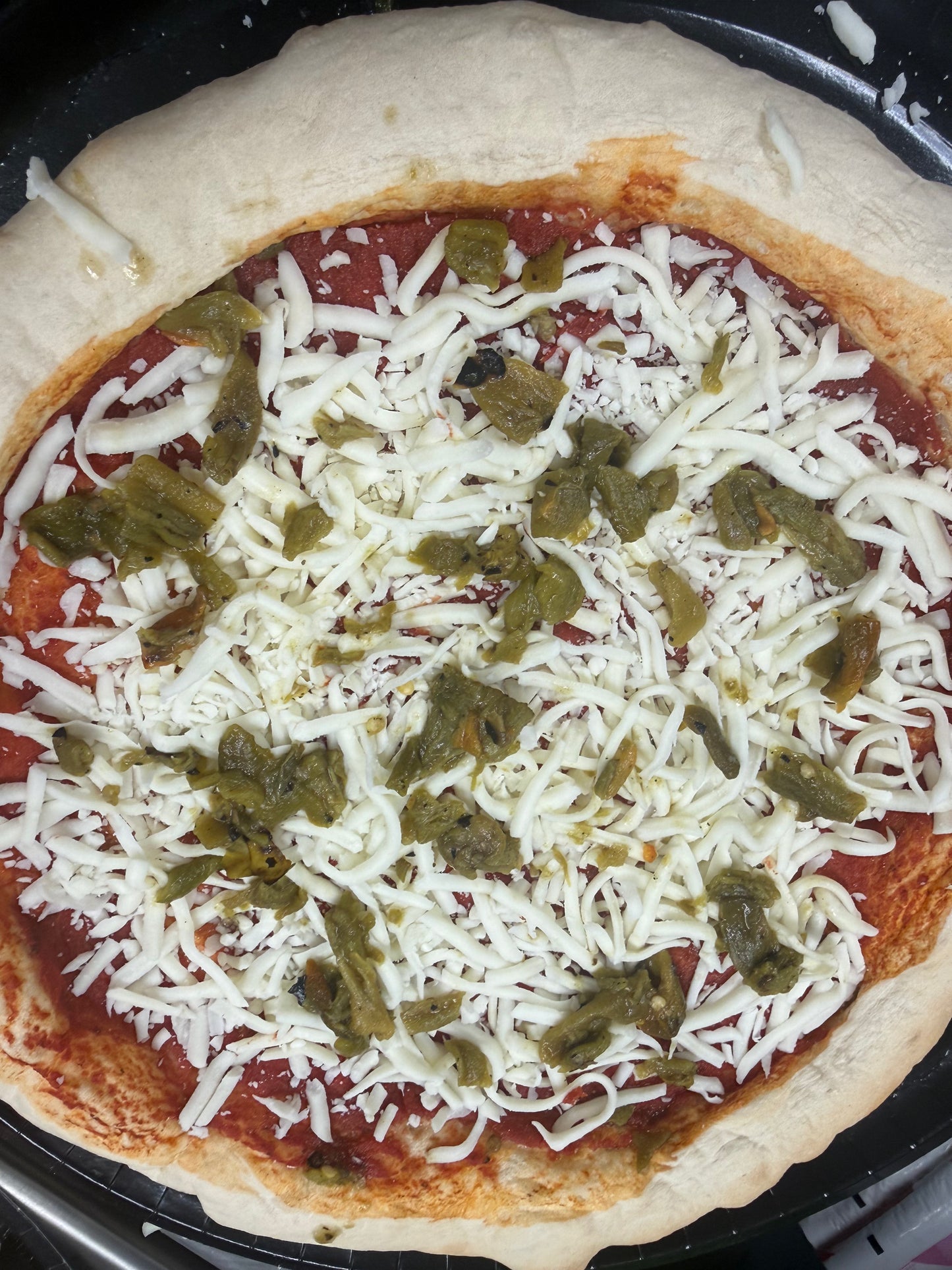 Musso’s Homemade Frozen Pizza - Pueblo Roasted Chilies (14”)